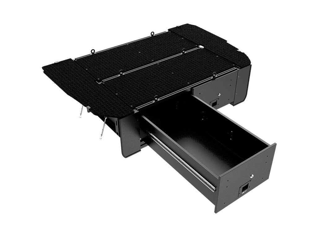 Drawer Kit Front Runner Compatible with Prado 120/Lexus GX470 - Two Heavy Duty Compartment and Trunk Car Organizer Storage (Black)