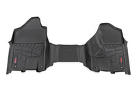 Sure-Fit Rough Country Front Floor Mats for Ram 2500/Ram 3500 (2019-2024) with Bench Seats - Waterproof, Non-Slip Flexible First Row Floor Mat