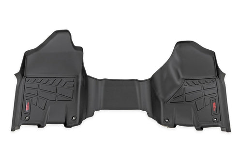 Sure-Fit Rough Country Front Floor Mats for Ram 2500/Ram 3500 (2019-2024) with Bench Seats - Waterproof, Non-Slip Flexible First Row Floor Mat