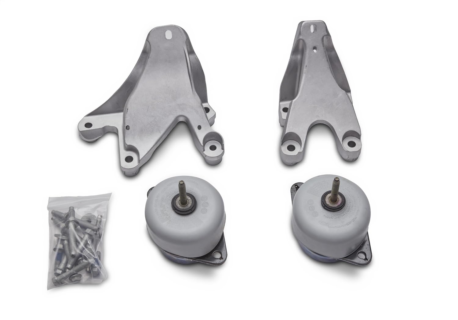Ford Motor Mount, Rubber / Cast Aluminum, Bolt-On, Natural, Ford Coyote, Mustang Ford 2011-17, Kit
