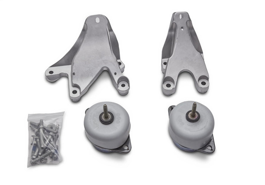 Ford Motor Mount, Rubber / Cast Aluminum, Bolt-On, Natural, Ford Coyote, Mustang Ford 2011-17, Kit