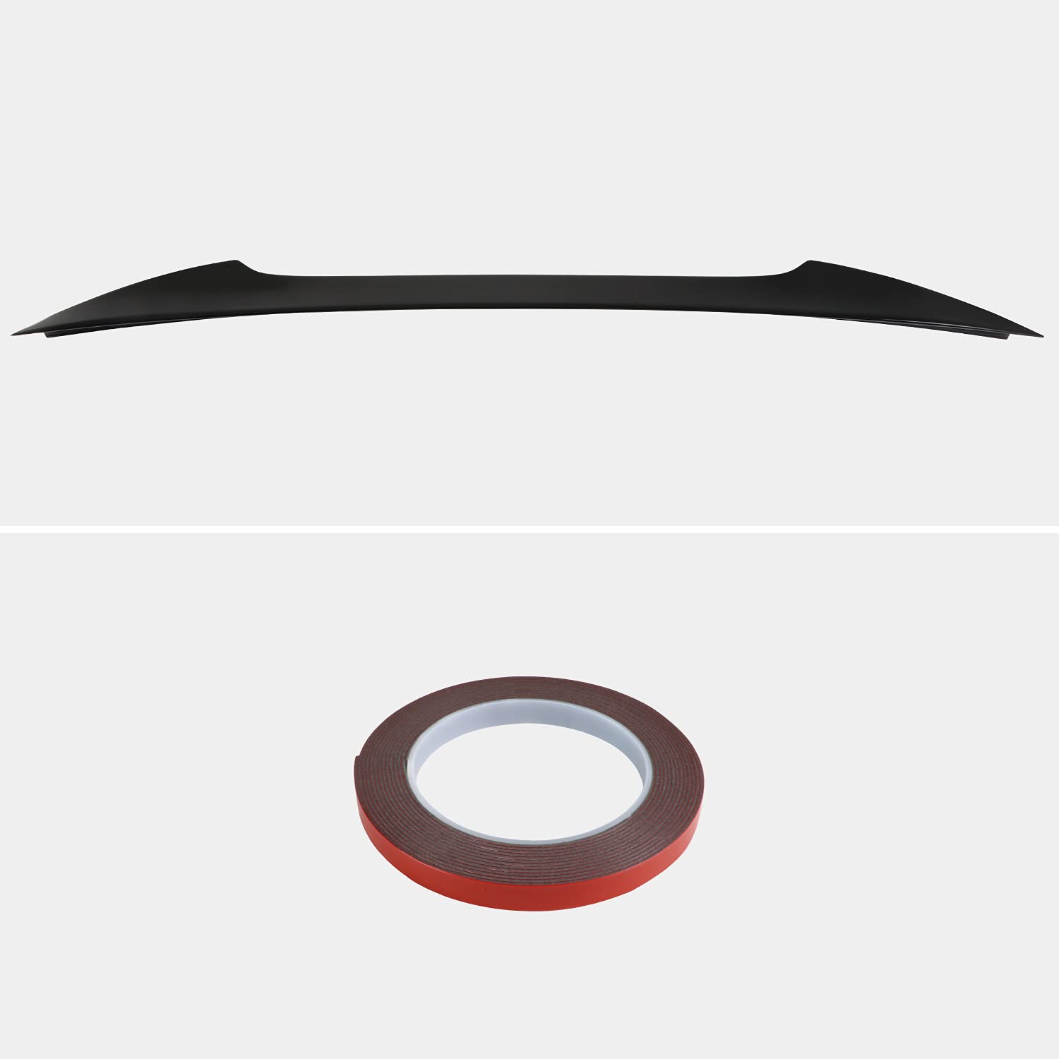 Glossy Black ABS Rear Trunk Spoiler Spec-D Tuning Compatible with 2016-2019 Honda Civic 5 Door Hatchback Models