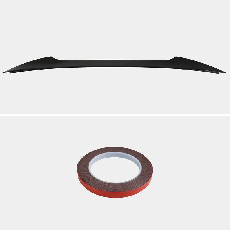 Glossy Black ABS Rear Trunk Spoiler Spec-D Tuning Compatible with 2016-2019 Honda Civic 5 Door Hatchback Models