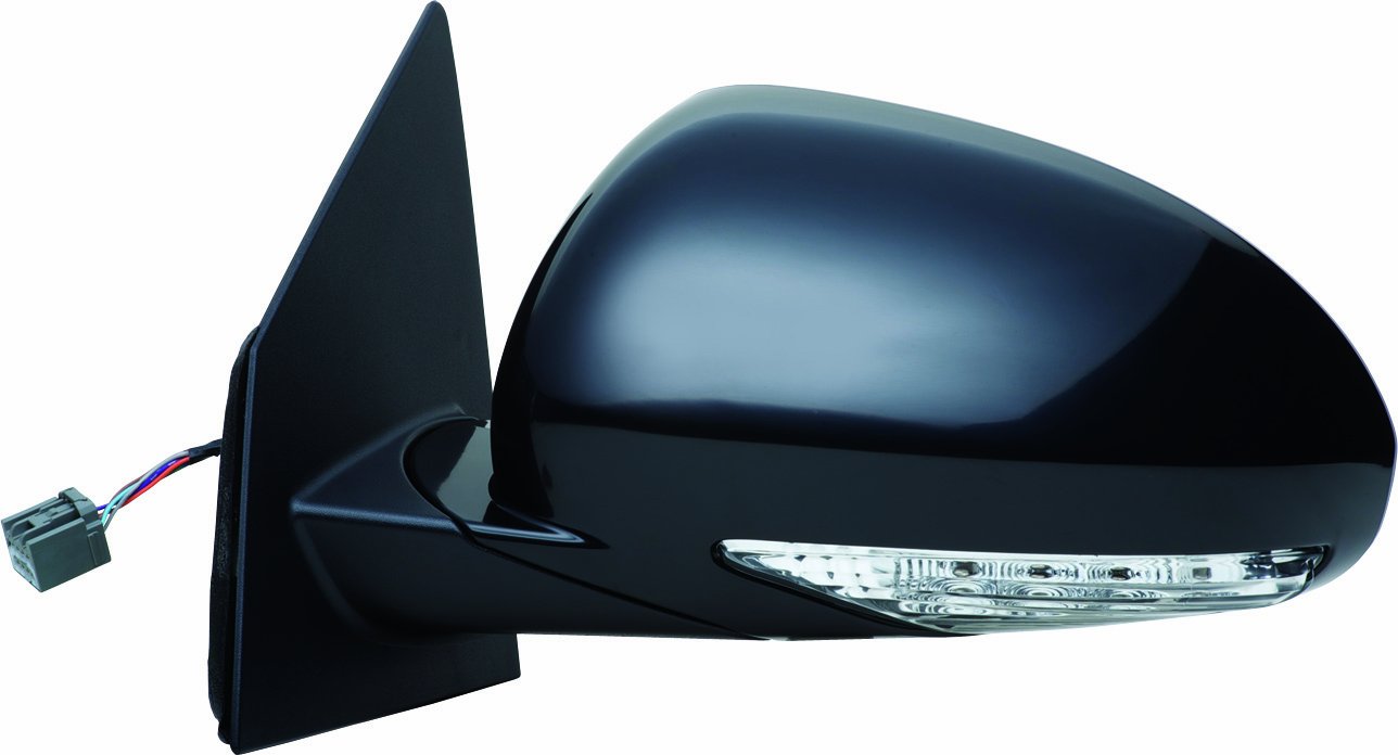 62108G Fit System - Driver Side Mirror for Buick Enclave, Black PTM, w/Turn Signal, Foldaway, Heated Power