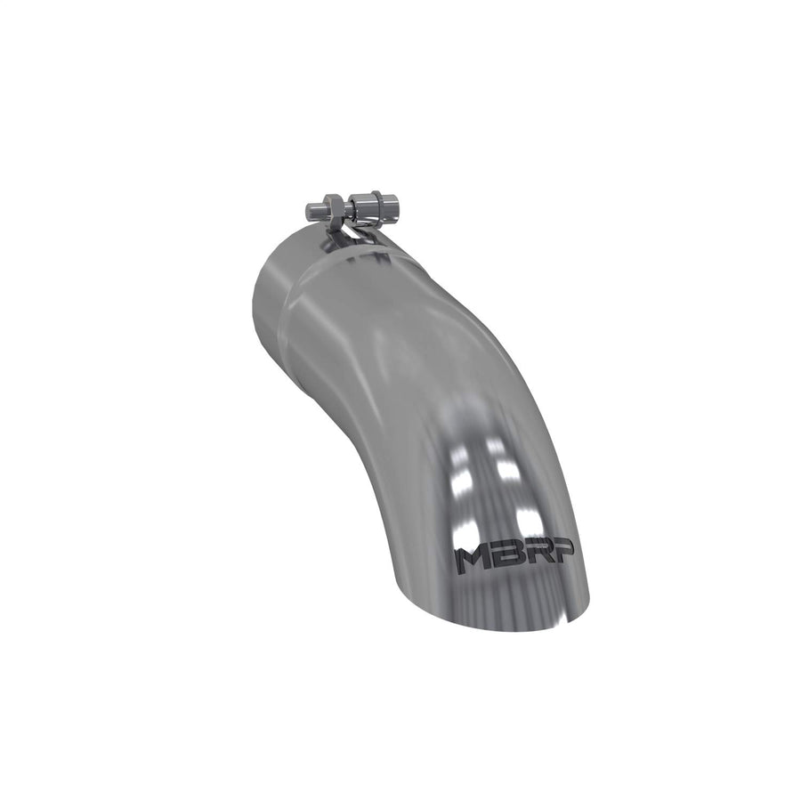 MBRP 3.5" O.D. 3.5" Inlet 12" Length T304 Stainless Steel Turn Down Exhaust Tip T5080