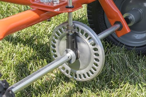 Tow-Behind Agri-Fab 45-0547 185 lb. Lawn & Garden Broadcast Spreader for Seed,Fertilizer,Salt,Ice Melt; Easy to use Flow Control from Seat of Riding Lawn Mower