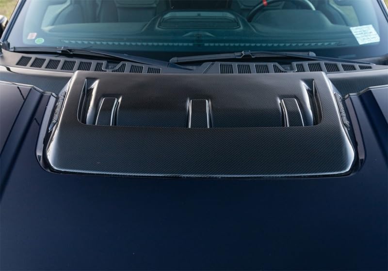 Carbon Fiber Gloss Hood Vent & Trim for 2021-2025 F-150 Raptor by Ford