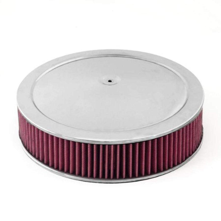 Air Cleaner Assembly, Rugged Ridge 14 Inch, Chrome, 4 Barrel Carburetors | 17751.52