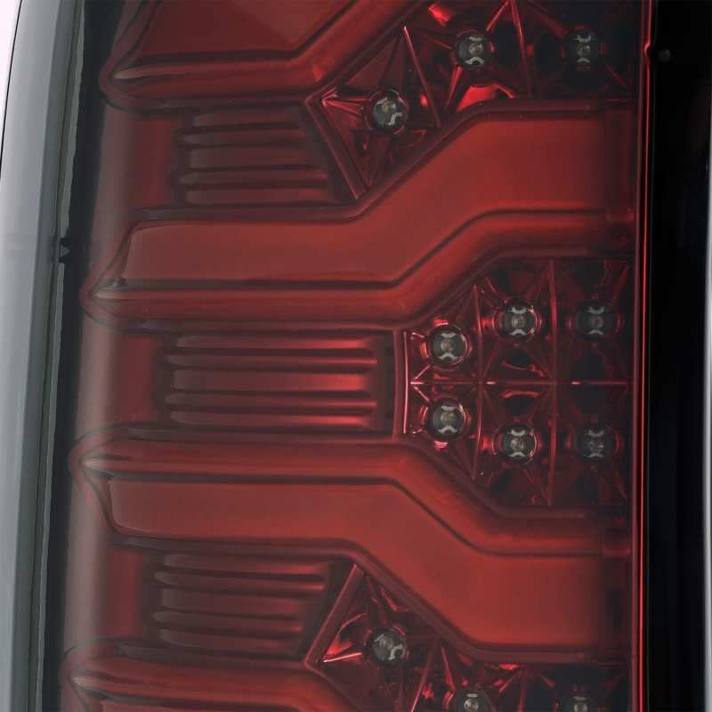 14-18 Chevrolet Silverado 1500 AlphaRex PRO-Series LED Tail Lights Red Smoke