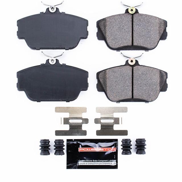 Power Stop Z23-598 Z23 Sport Carbon Fiber Infused Ceramic Brake Pads with Hardware For Taurus, Thunderbird, Continental, Mark VIII, Cougar, Sable [Model Specific]