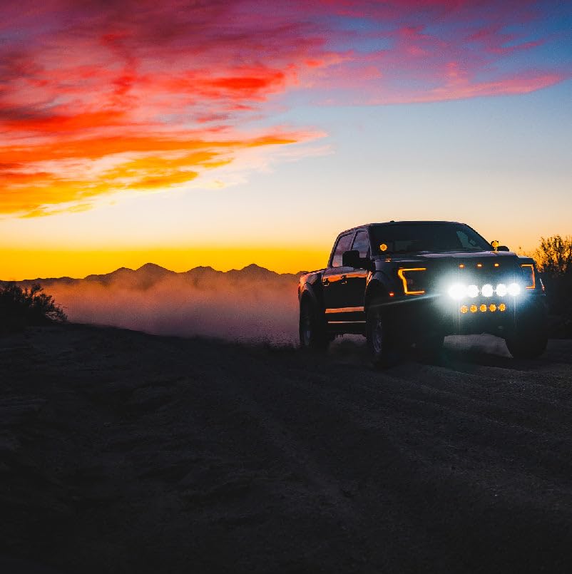 Grande Nacho PM612 4 HI Spot, Flood and Area Offroad LED Lightning 80W Effective Lumens 7,883 Peak Candela 270,070. Illuminate with Style Your 4x4 Off Road Adventures - Individual