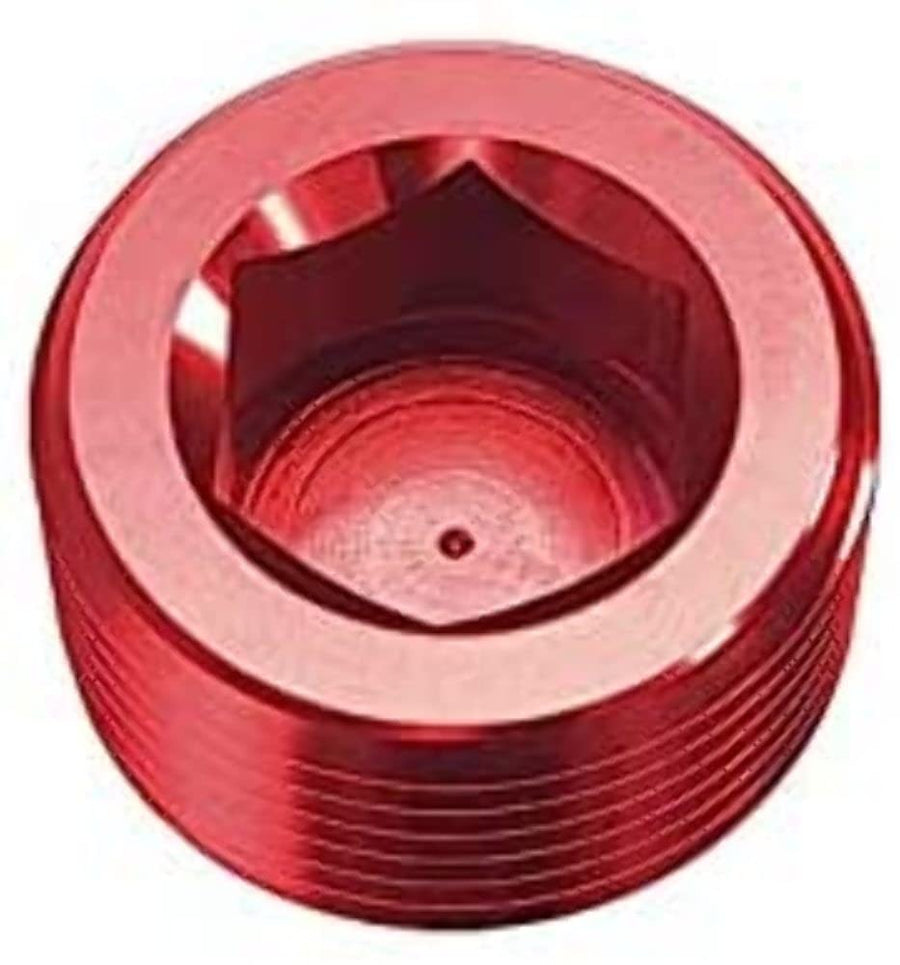 Red Horse RHP932-04-3 Performance 0.25 in. NPT Hex Head Pipe Plug, Red - Size -04 - Pack of 2