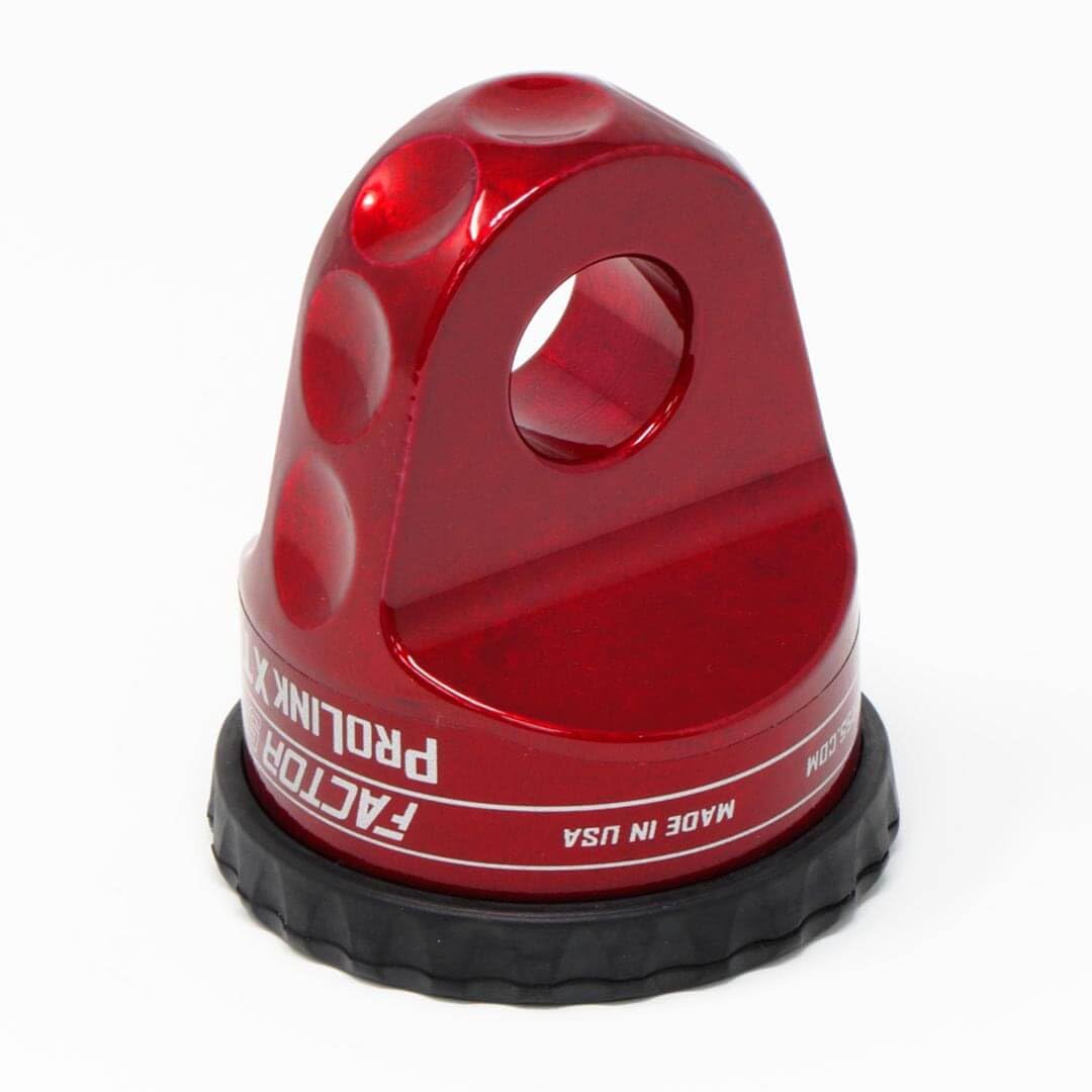 Factor 55 Prolink XTV 00110-01 Shackle D Ring for use with Steel Cables Synthetic Ropes up to 5/16 in Max Load Rating 6000 lb Ultimate Failure 22,000 lb Ideal for 4x4 Off Road Trips - Red
