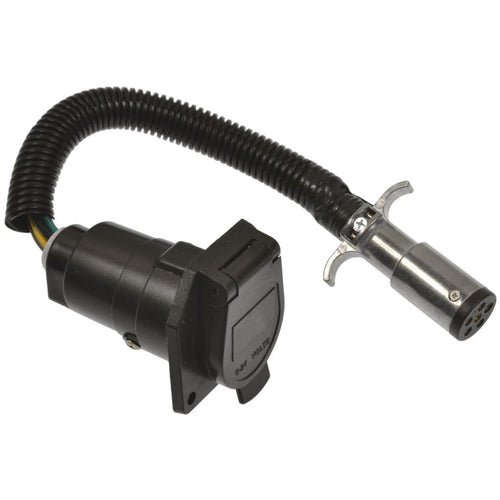 6-Pole Round Pollak Vehicle End to 7-Blade Trailer End Adapter