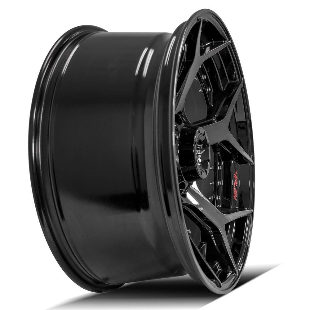 4PLAY 22x10 Wheel for GM-Ford-Dodge-Hummer 4P50 Brushed Black Rim 4P50-22100-8650-24BBT