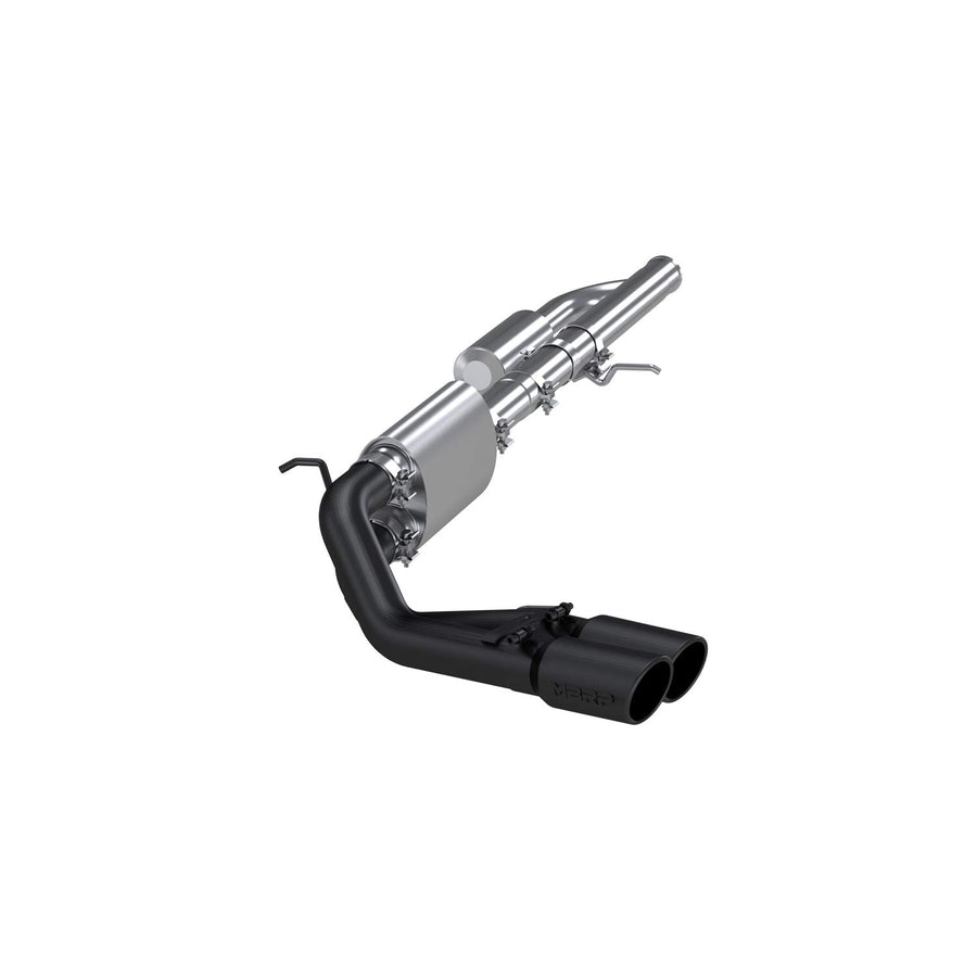 MBRP Exhaust System S5081BLK Cat Back (2009-UP Chev/GMC 1500 Silverado, Pre-Axle Dual Outlet, Black Coated)