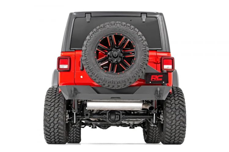 Rough Country Tire Carrier Rear Bumper for 18-25 Jeep Wrangler JL - 10598