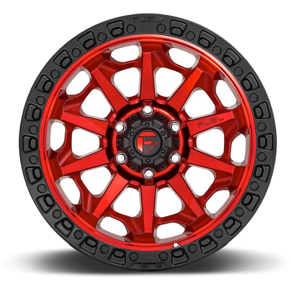 1PC Fuel D695 18X9 5X5.0 GL-RED-BBR 20MM - D69518907557