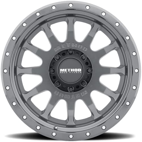 Method Race Wheels 20x10 MR605 NV, 24mm Offset, 8x6.5, 121.3mm Centerbore, Gloss Titanium, MR60521080824N