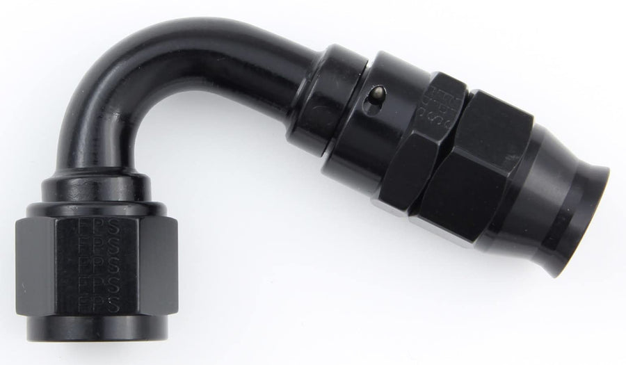 Fragola Performance Systems #8 Real Street 120 Deg. Hose End For Ptfe Hose Black 681208-BL