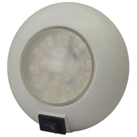 LED Surface Mount T-H Marine Dome Light, Cool White LED-51829-DP