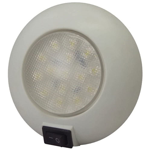 LED Surface Mount T-H Marine Dome Light, Cool White LED-51829-DP