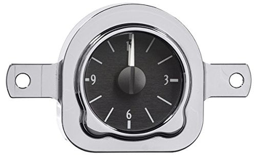 VLC-51F-K-W Dakota Digital Compatible with 1951 Ford Car Analog Clock Gauge for VHX gauges only Black Alloy White Backlighting