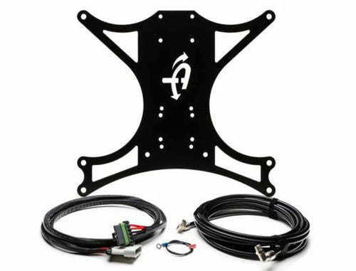 Twin Compressor Mount & Connection Kit - Up Down Air JK Under Seat for ARB & EGOI II Dual Air Compressor - Black