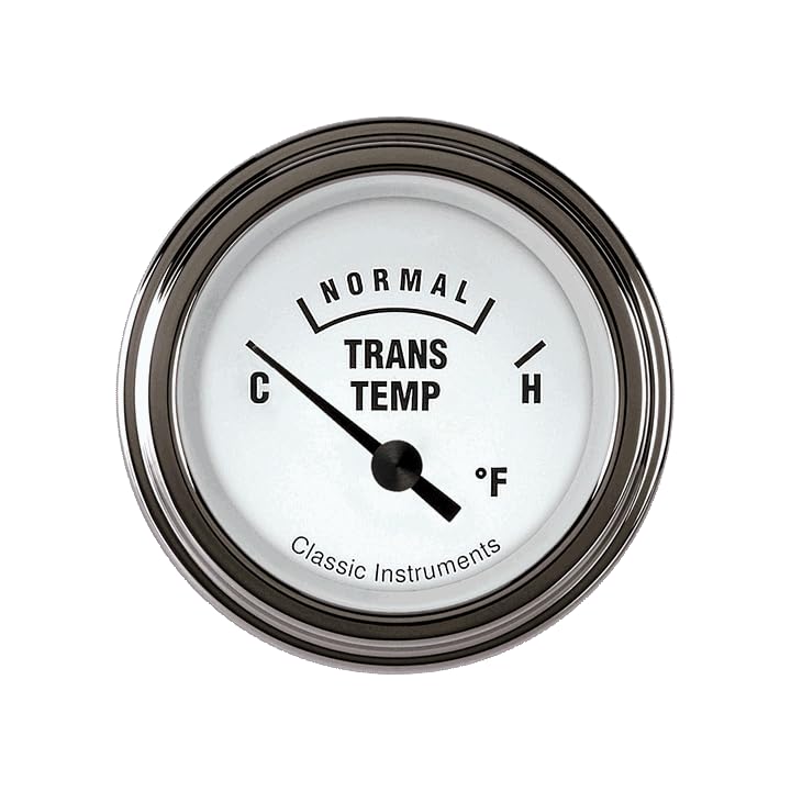 Transmission Temperature Gauge Classic Instruments WH27SLC White Hot 2 1/8"