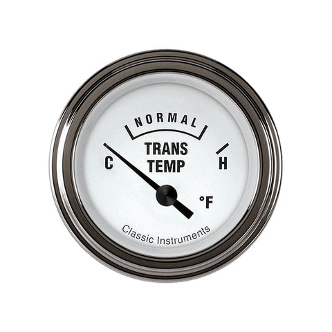 Transmission Temperature Gauge Classic Instruments WH27SLC White Hot 2 1/8"