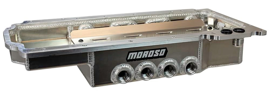 Moroso Aluminum Dry Sump Oil Pan 20618, Fits GM Gen V LT Engines, 4#12 Pick ups