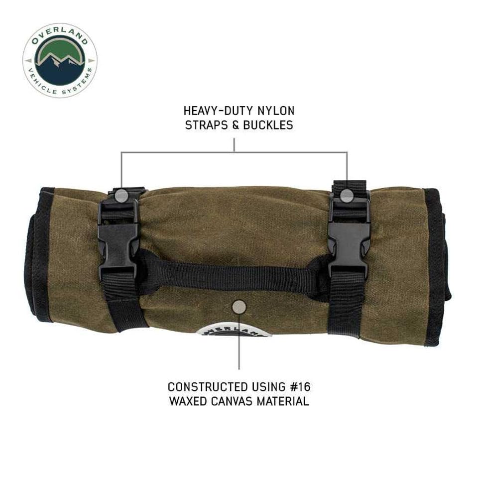 Wrench Tool Roll Overland Vehicle Systems #16 Waxed Canvas Storage Bags