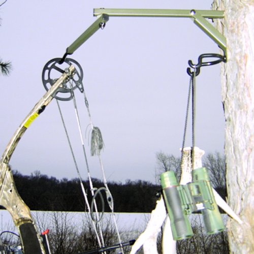 HME Secure Easy-to-Attach Pro Series Super Bow Hanger w/Usual and Dual-Prong Accessory Hooks, Super-Strong Machined Mounting Screw