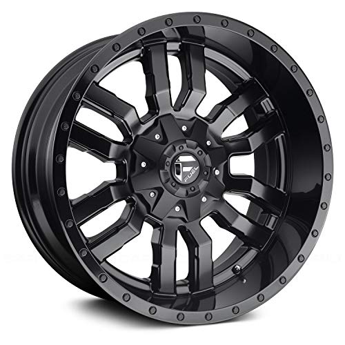 1PC Fuel D596 20X12 5X4.5/5.0 MT-BLK-GBL -44MM - D59620202647