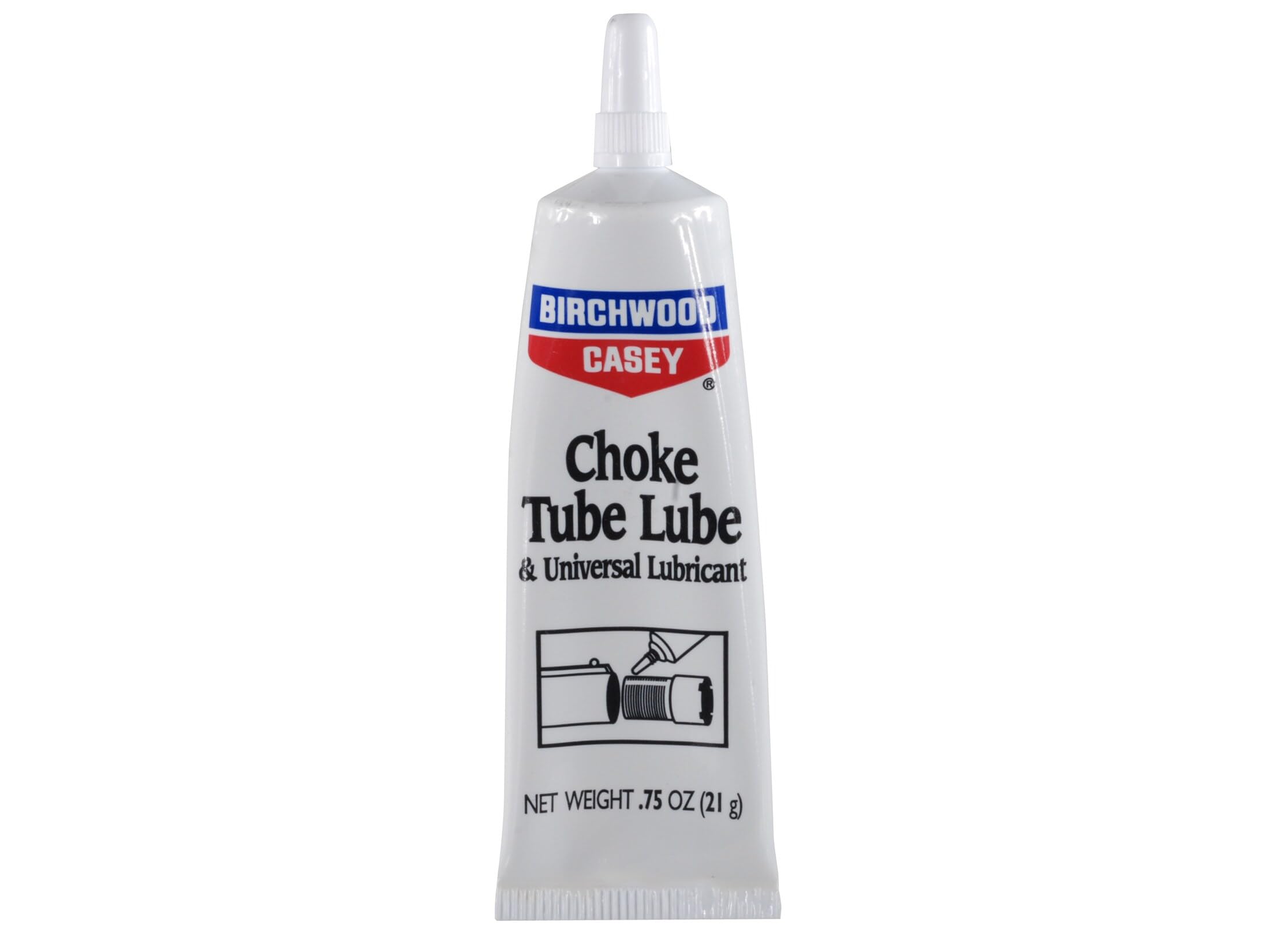 Choke Tube Birchwood Casey Lube Grease, 0.75oz Universal Gun Lubricant for Stuck Prevention, Galling & Corrosion Protection