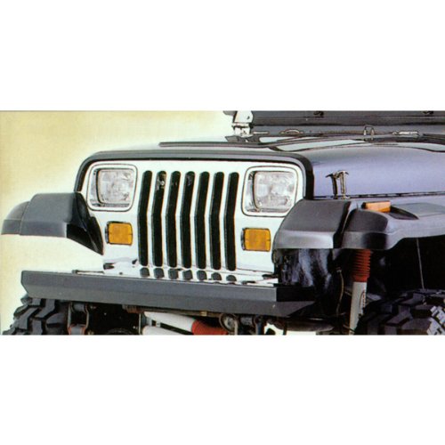Rugged Ridge Front Rock Crawler Bumper | Stubby, Steel, Textured Black | 11502.20 | Fits 1987-2006 Jeep Wrangler YJ/TJ