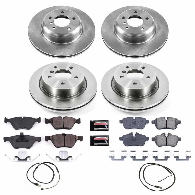 Power Stop Autospecialty KOE6417 Front and Rear Replacement Brake Kit-OE Brake Rotors & Ceramic Brake Pads For BMW Z4 2010-2016 [Model Specific]