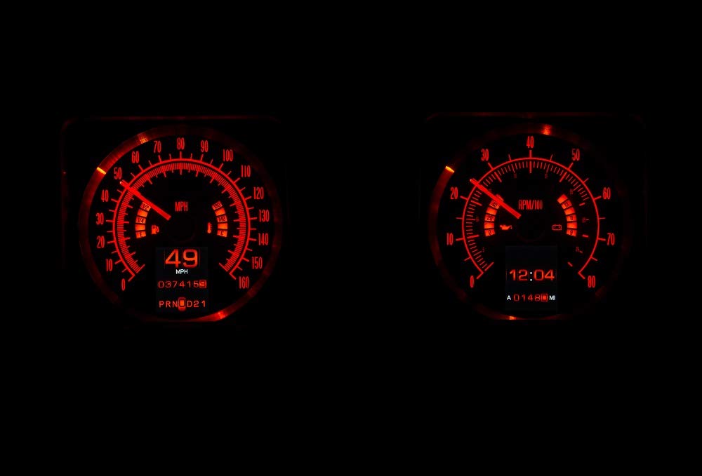 Dakota Digital Retrotech Gauge RTX-69C-CAM-X Instrument System Compatible with 1969 Chevy Camaro