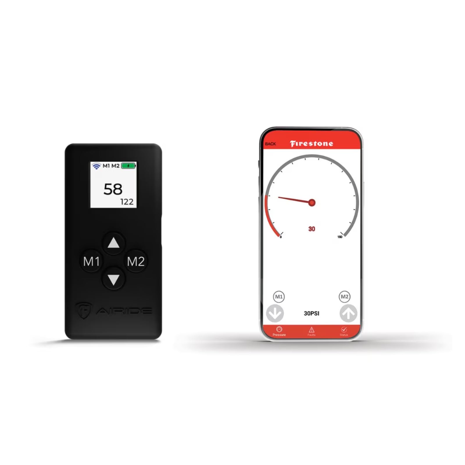 Airide Firestone 2923 Air Command Single Wireless App & Remote Heavy Duty Compressor Kit fits Air Helper Springs (1/4" Tubing) | 150 PSI | Single Path | Easy Installation