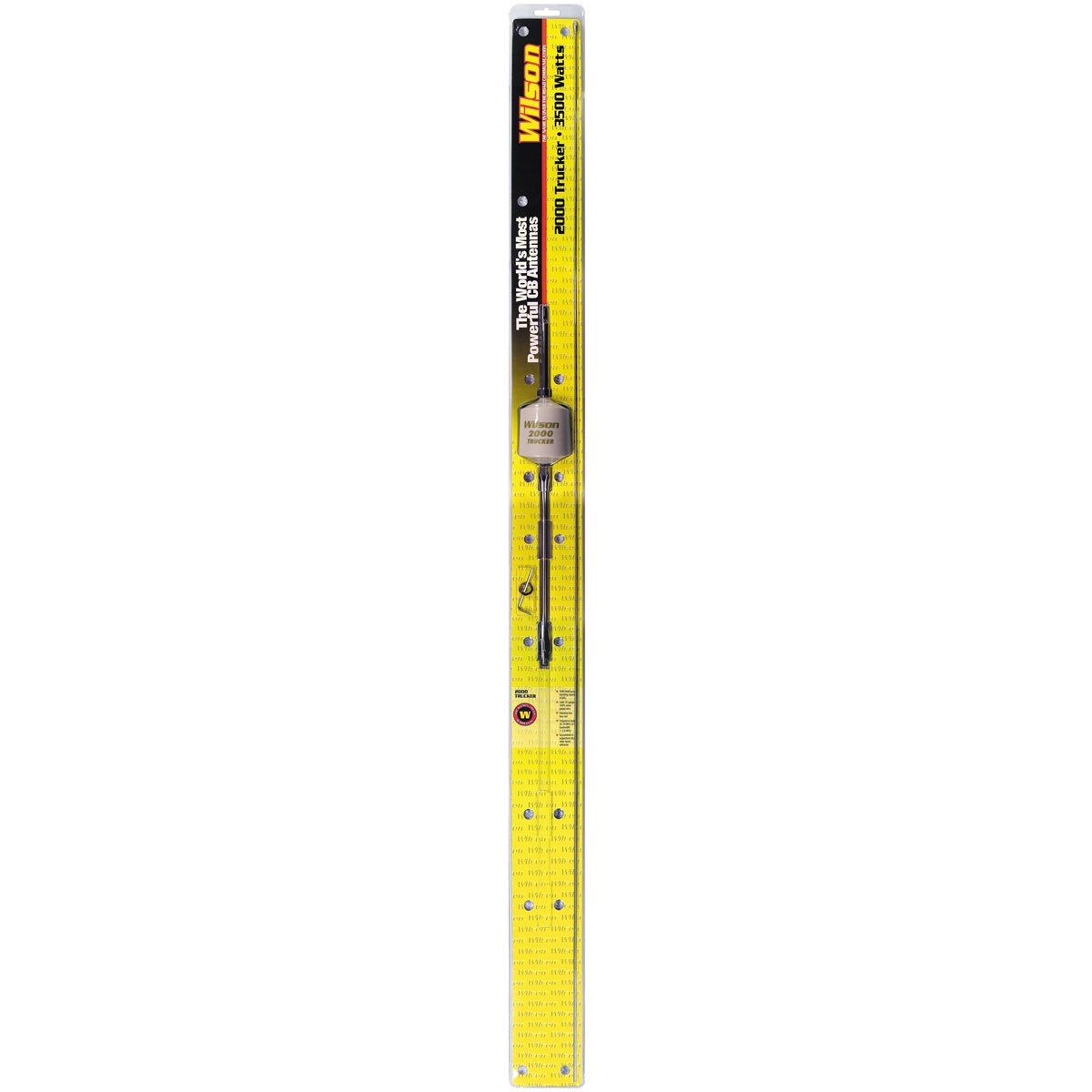 Wilson T2000 Series 305-497 Black Mobile CB Trucker Antenna with 10-Inch Shaft 49-Inch Steel Whip 3500 Watts AM|FM Ready CB Radio Antenna - White