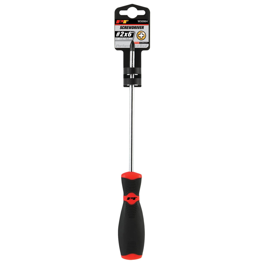 Black & Red Performance Tool W30964 Phillips Screwdriver, #2 x 6-Inch