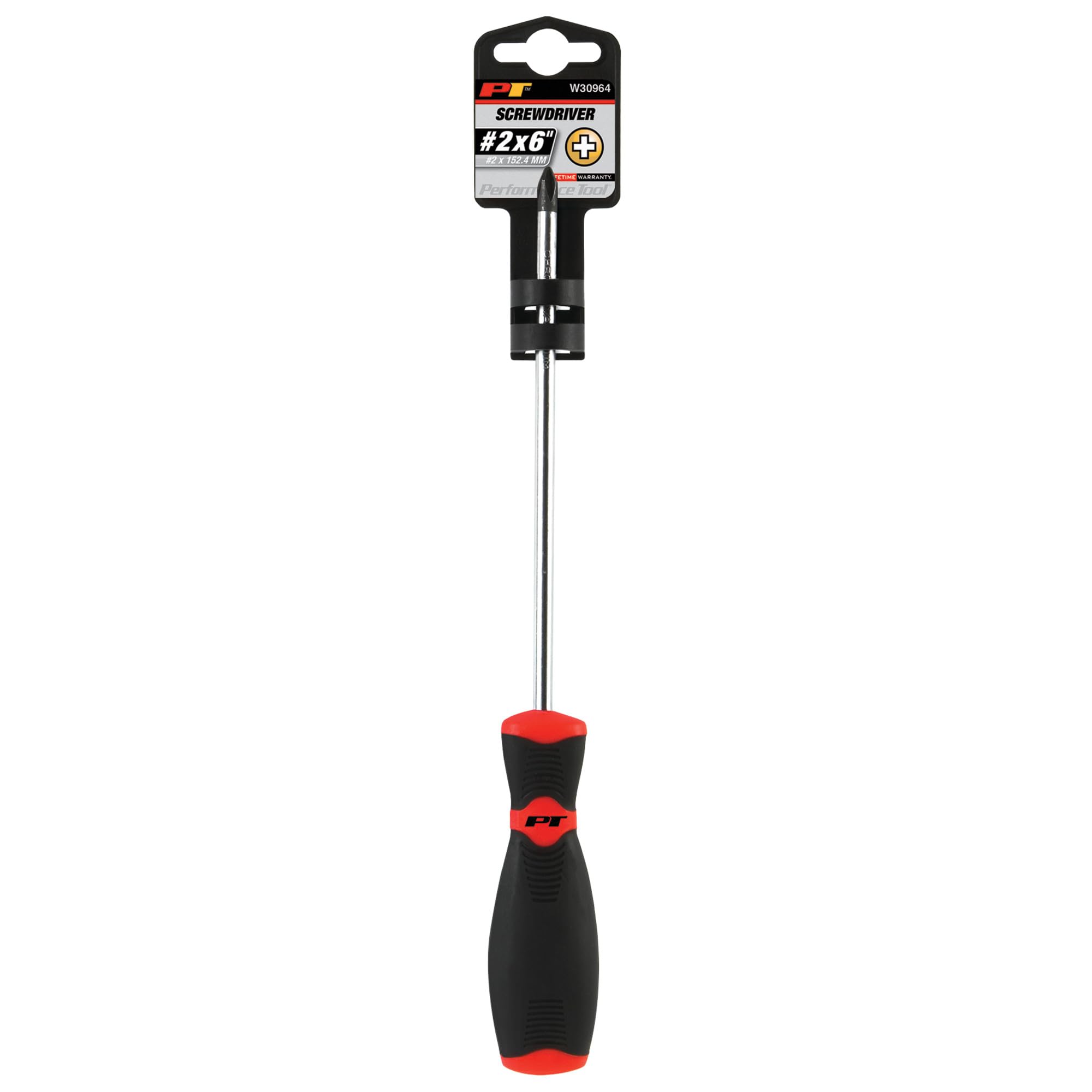 Black & Red Performance Tool W30964 Phillips Screwdriver, #2 x 6-Inch