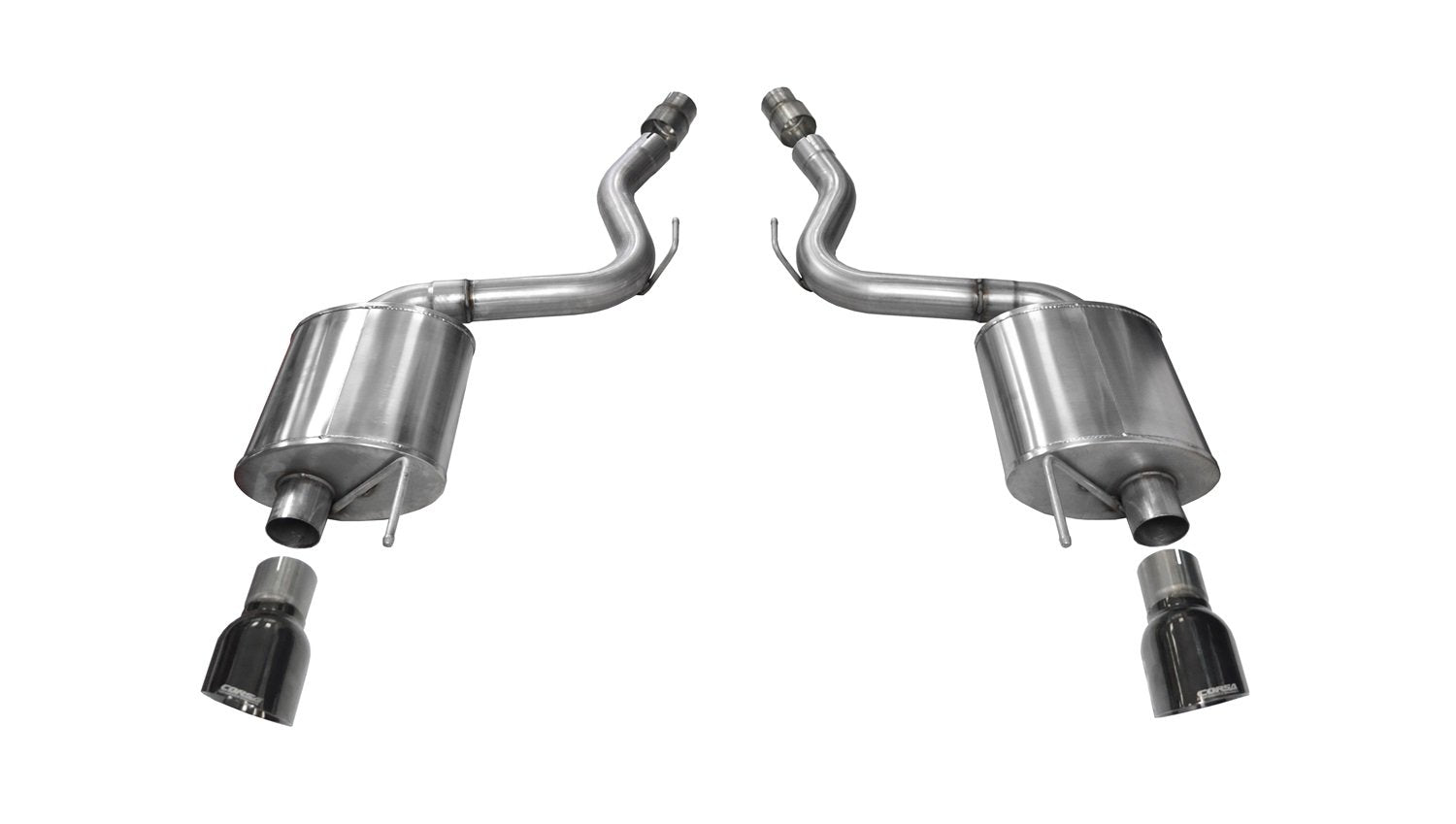Axle Back Exhaust Corsa 14329BLK with Black Tip (Ford Mustang GT)