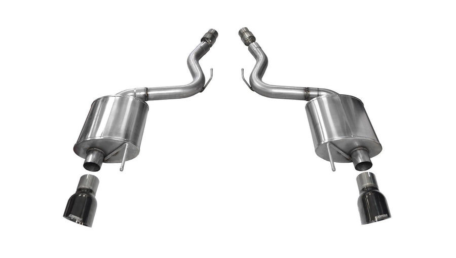 Axle Back Exhaust Corsa 14329BLK with Black Tip (Ford Mustang GT)