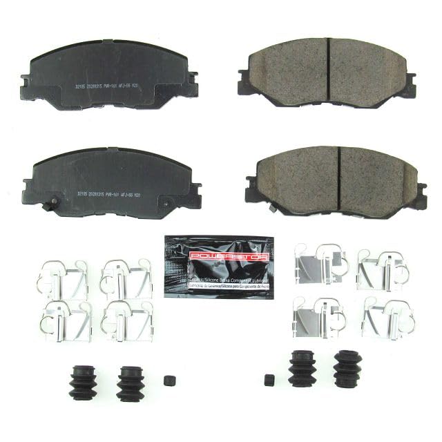 Power Stop Z23-2185 Z23 Evolution Sport Carbon Fiber Infused Ceramic Brake Pads with Hardware For Honda Civic 2022-2023 | Honda Insight 2019-2022 [Vehicle Specific]