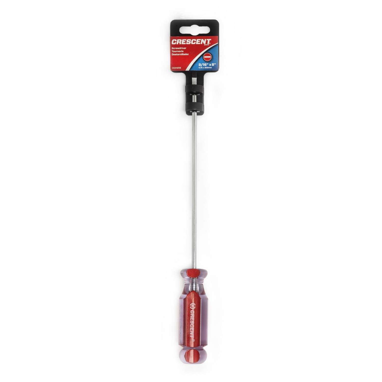 3/16" x 8" Crescent Cabinet Acetate Screwdriver - CS316R8