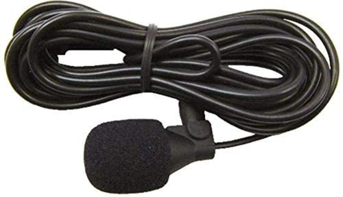 Jensen Omnidirectional JMICHFP Microphone, 12ft. Cable Length, Locking Connector, Visor Clip and 3M Adhesive Pad Included, Works with all JENSEN Heavy Duty Bluetooth Radios