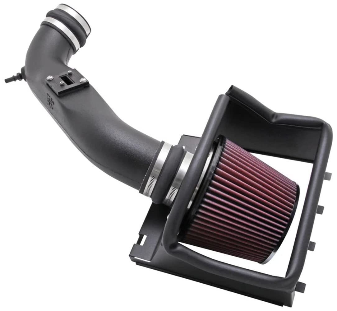 Cold Air Intake System K&N: High-Flow Air Filter, Increase Performance & Towing: Compatible with 2009-2010 Ford: F150, 57-2580