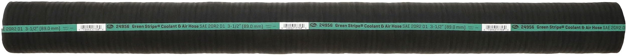 Green Stripe Gates 24956 Wire Inserted Straight Coolant Hose-5' Length, Inner Diameter 3 1/2"