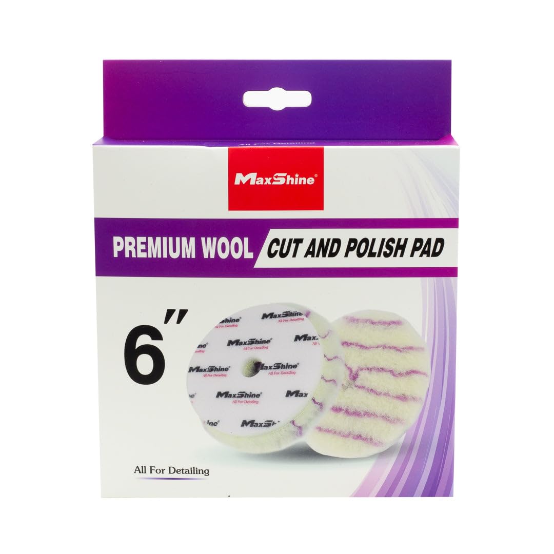 5 inches MaxShine Premium Wool Cutting Pad